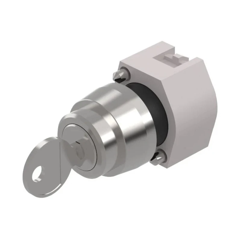 EAO Series 74 3-Position Key Switch Head, Maintained, IP65, 22.3 mm Cutout 704.116.0