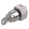 EAO Series 74 3-Position Key Switch Head, Maintained, IP65, 22.3 mm Cutout 704.116.0