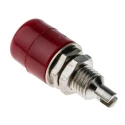 Hirschmann Test & Measurement Red Female Banana Socket, 4 mm Solder Termination, 60V DC, 20A, Nickel Plating IBU401/RT