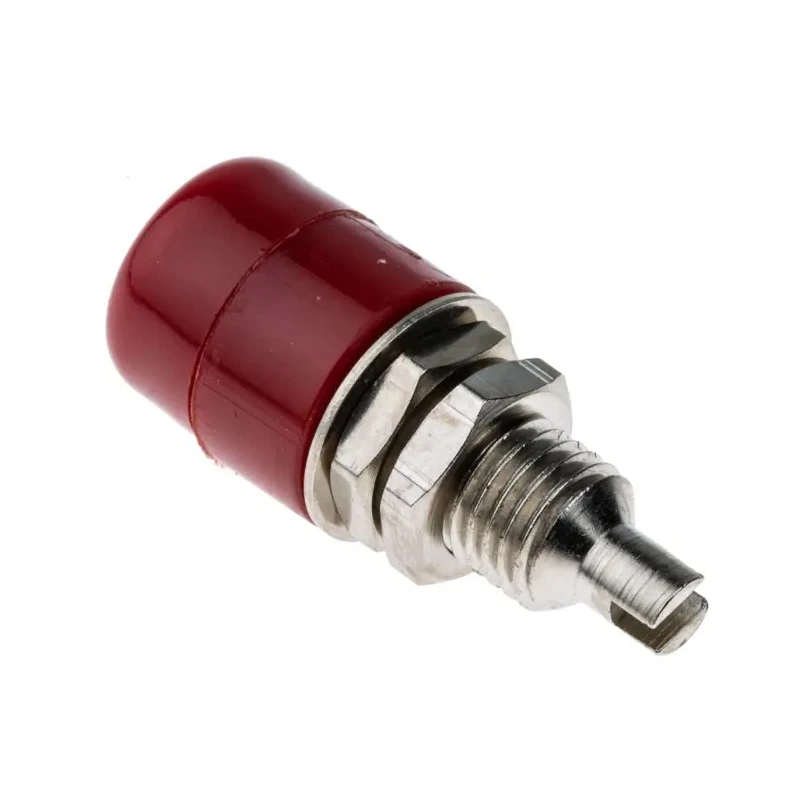 Hirschmann Test & Measurement Red Female Banana Socket, 4 mm Solder Termination, 60V DC, 20A, Nickel Plating IBU401/RT