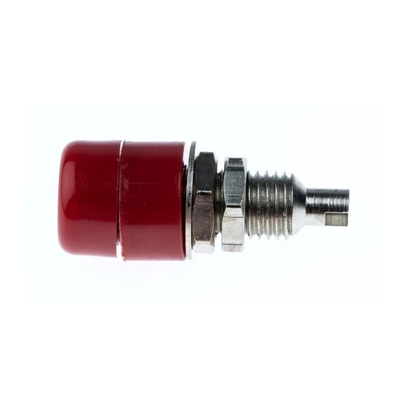 Hirschmann Test & Measurement Red Female Banana Socket, 4 mm Solder Termination, 60V DC, 20A, Nickel Plating IBU401/RT