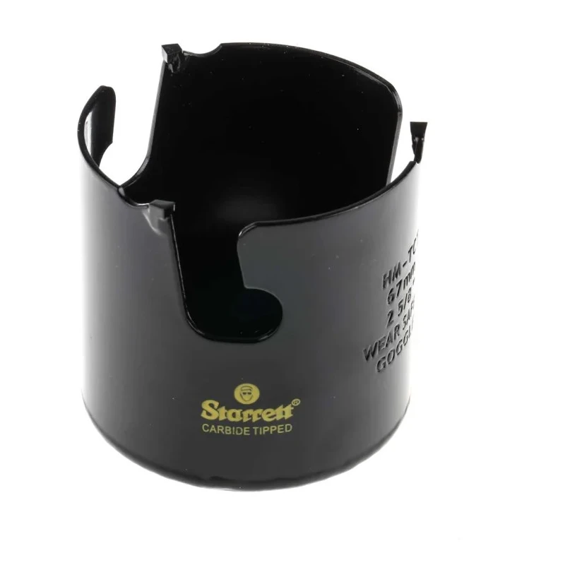 Starrett Tungsten Carbide Tipped Hole Saw 67 mm Diameter for Plastic, Plasterboard, Wood, Ceramic, MDF MPH0258