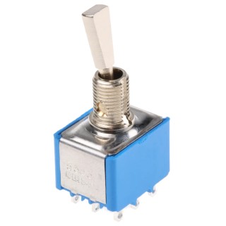 APEM Toggle Switch Panel Mount On-On 3PDT Solder Terminal 30V DC 250V AC 5656A9