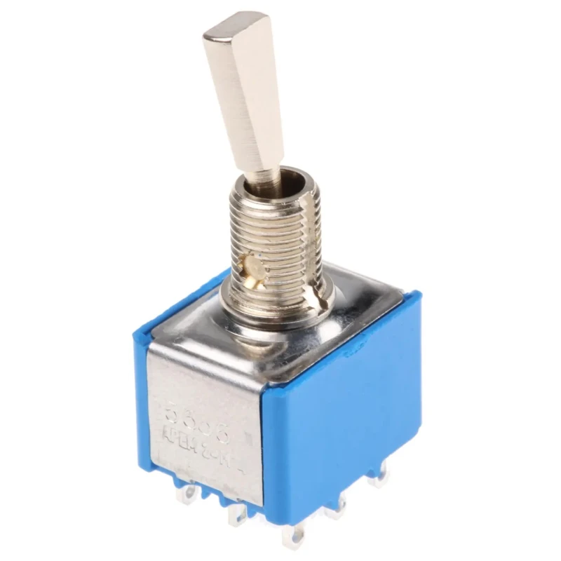 APEM Toggle Switch Panel Mount On-On 3PDT Solder Terminal 30V DC 250V AC 5656A9