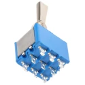 APEM Toggle Switch Panel Mount On-On 3PDT Solder Terminal 30V DC 250V AC 5656A9