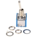 APEM Toggle Switch Panel Mount On-On 3PDT Solder Terminal 30V DC 250V AC 5656A9