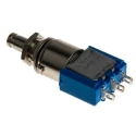 APEM 8000 Series Miniature Push Button Switch Latching Panel Mount SPDT 30V DC 125V AC Silver Actuator 8636A