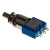APEM 8000 Series Miniature Push Button Switch Latching Panel Mount SPDT 30V DC 125V AC Silver Actuator 8636A