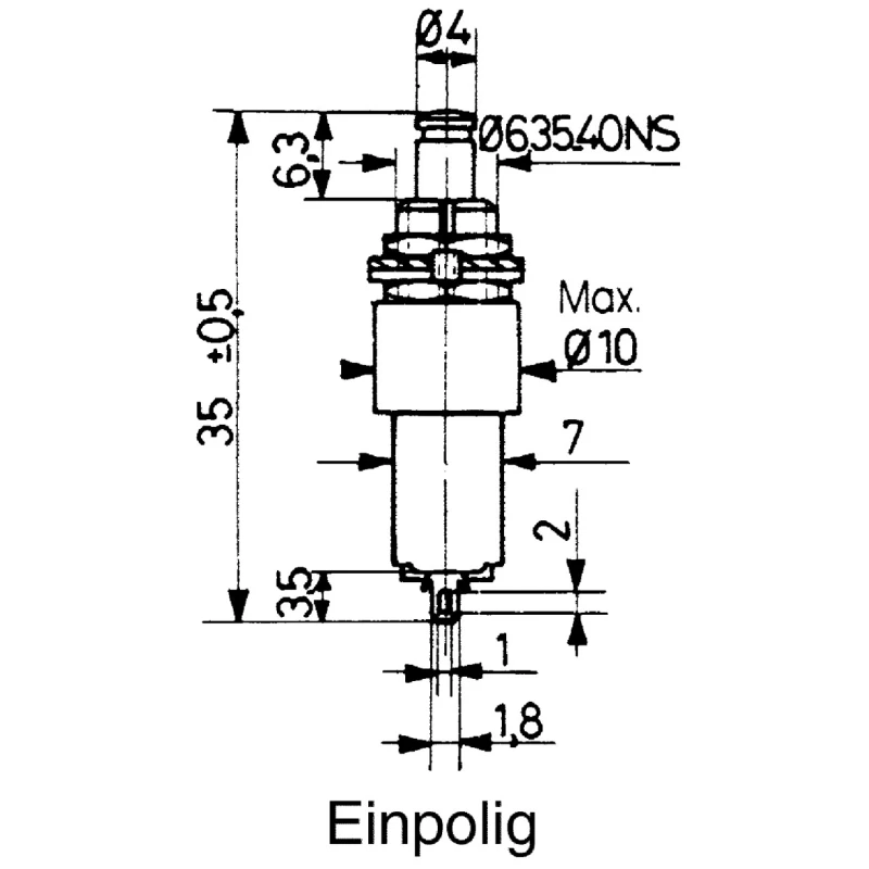APEM 8000 Series Miniature Push Button Switch Latching Panel Mount SPDT 30V DC 125V AC Silver Actuator 8636A