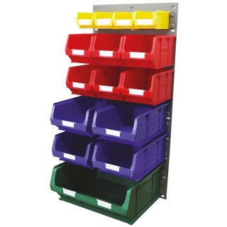 RS PRO Polypropylene Louvre Panel Storage Unit, 457 mm x 946 mm x 457 mm 223-7462