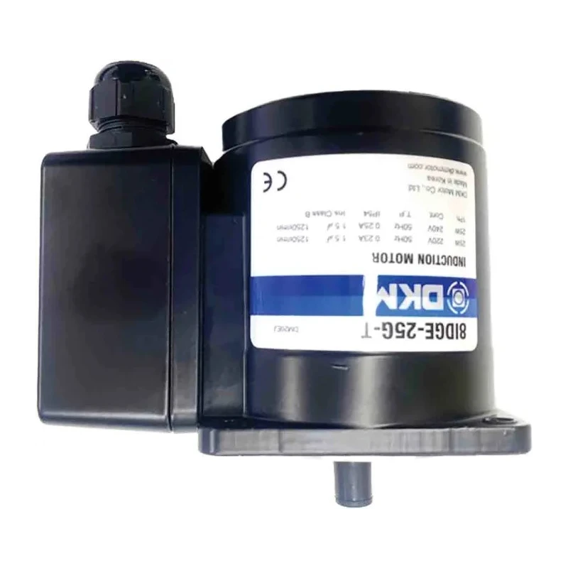 DKM Reversible AC Induction Motor 25 W, 1 Phase, 4-Pole, 220V/240V Steel Body 8IDGE-25G-T
