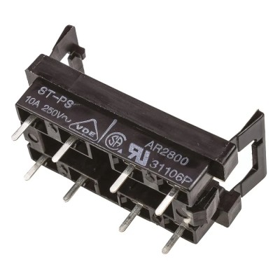 Panasonic ST Series 8 Way PCB Relay Socket, 380V AC, 8A, PCB Terminal, VDE Approved, ST-PS