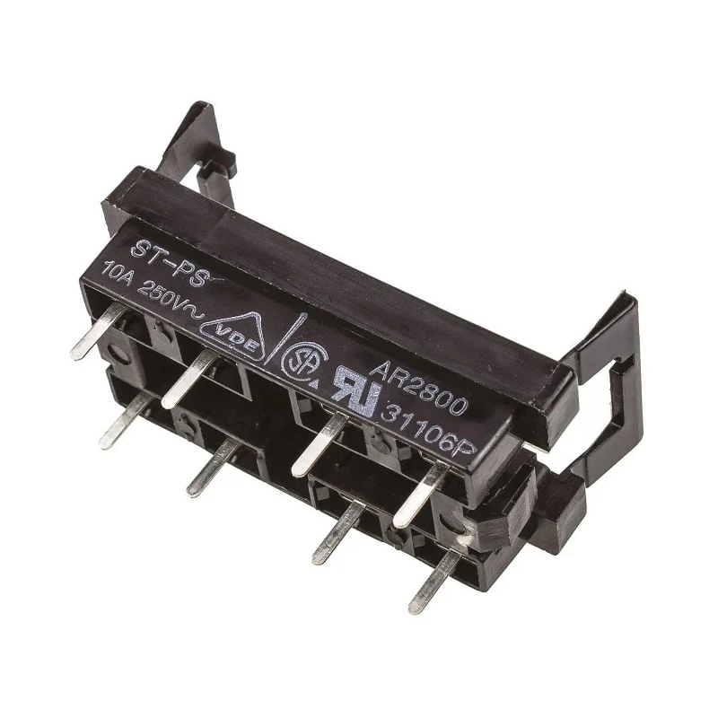Panasonic ST Series 8 Way PCB Relay Socket, 380V AC, 8A, PCB Terminal, VDE Approved, ST-PS