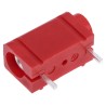 RS PRO Red Female Test Socket 4 mm Plug-In Termination 50V 10A Silver-Plated Brass 103-6511