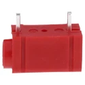 RS PRO Red Female Test Socket 4 mm Plug-In Termination 50V 10A Silver-Plated Brass 103-6511