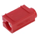 RS PRO Red Female Test Socket 4 mm Plug-In Termination 50V 10A Silver-Plated Brass 103-6511