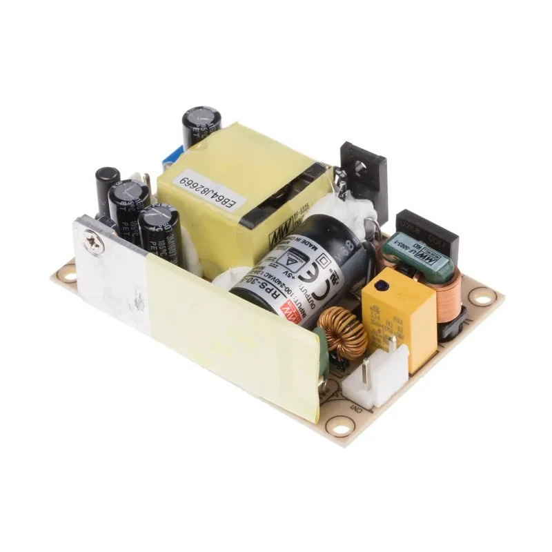 MEAN WELL Switching Power Supply 5V DC, 30W, Chassis Mount, RPS-30-5