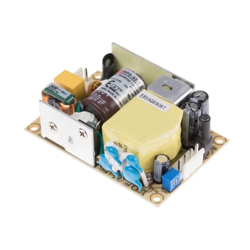 MEAN WELL Switching Power Supply 7.5V DC, 40.5W, PCB Mount, RPS-45-7.5