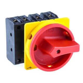 Eaton 3-Pole Flush Isolator Switch, IP65, 640A, 30 kW, Red Handle, P3-63 Series, Model 