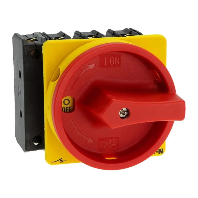 Eaton 3-Pole Flush Isolator Switch, IP65, 640A, 30 kW, Red Handle, P3-63 Series, Model 