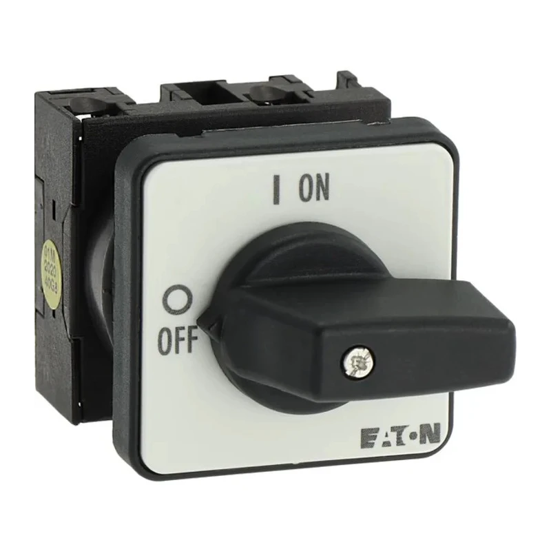 Eaton Cam Switch, 2 Position, Flush Mount, Knob Actuator, 690V AC, 20A, IP65, T0 Series 088709 T0-1-102/E