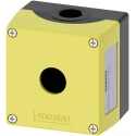 Siemens SIRIUS ACT Yellow Metal Push Button Enclosure 1-Hole 22mm IP66/IP67/IP69 3SU1851-0AA00-0AA2
