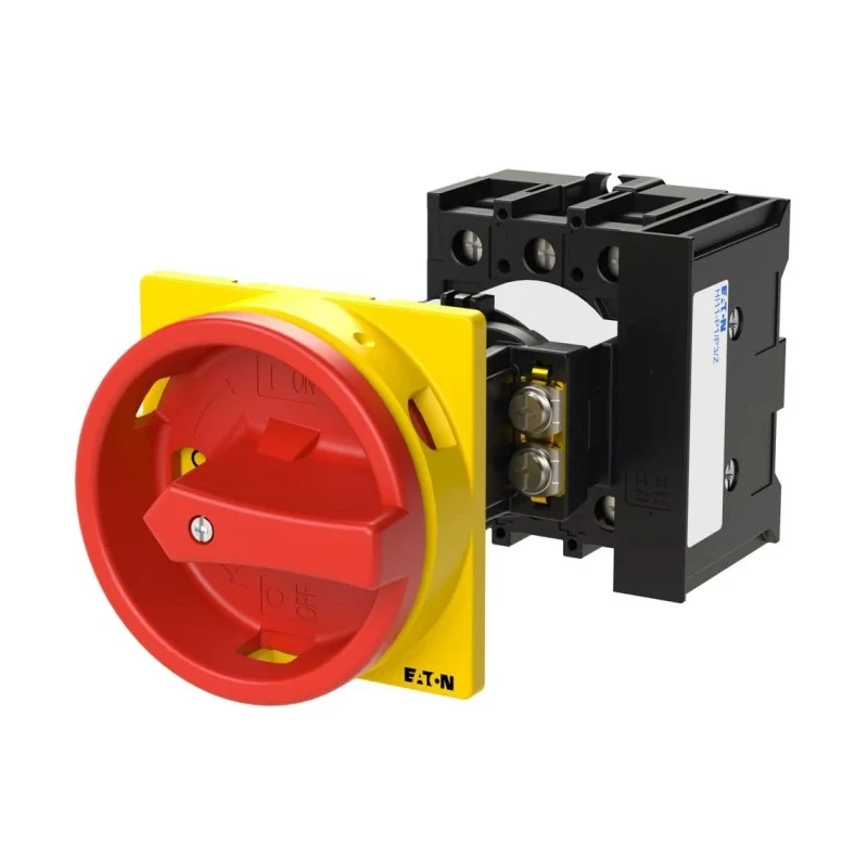 Eaton 3-Pole Rear Isolator Switch, 25A, 13kW, IP65, Screw Terminal, Red Handle, 131x83x131mm, 