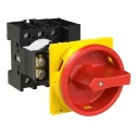 Eaton 3-Pole Rear Isolator Switch, 25A, 13kW, IP65, Screw Terminal, Red Handle, 131x83x131mm, 