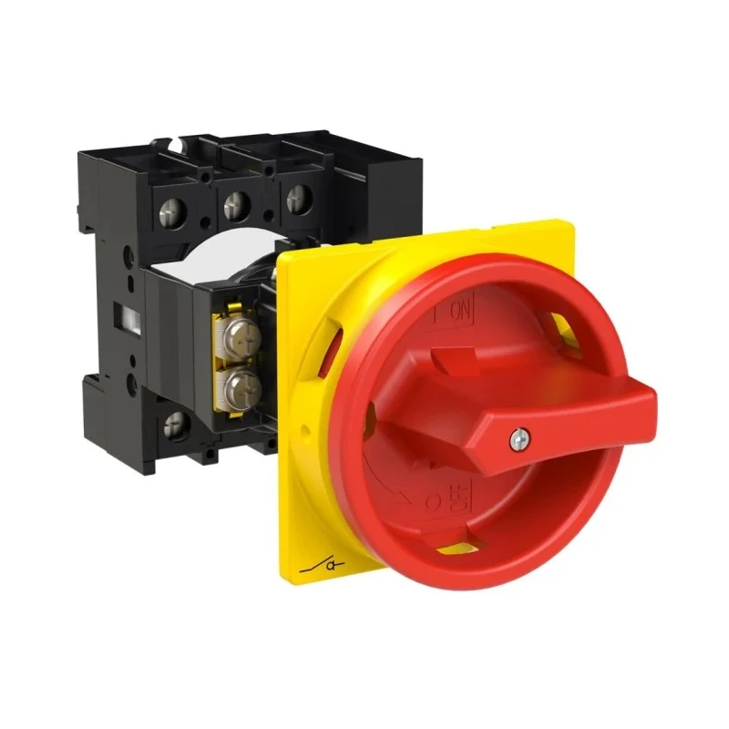 Eaton 3-Pole Rear Isolator Switch, 25A, 13kW, IP65, Screw Terminal, Red Handle, 131x83x131mm, 