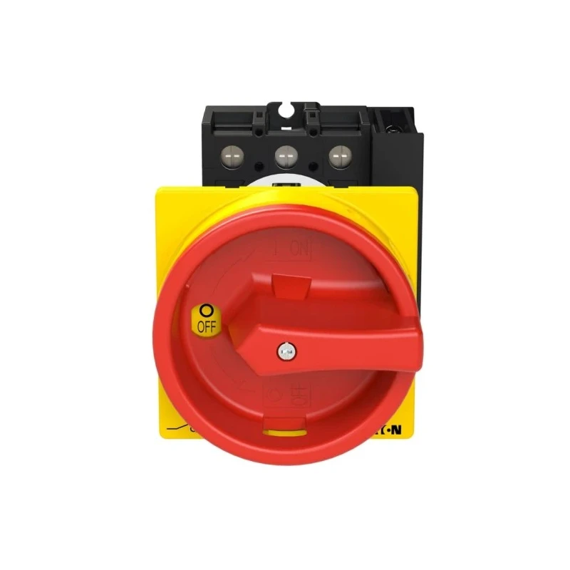 Eaton 3-Pole Rear Isolator Switch, 25A, 13kW, IP65, Screw Terminal, Red Handle, 131x83x131mm, 