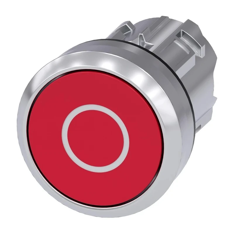 Siemens SIRIUS ACT Red Momentary Push Button Head, 22 mm Cutout, Metal, IP66/IP67/IP69K 3SU1050-0AB20-0AD0