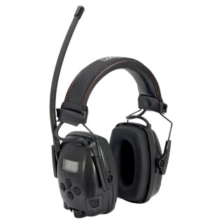 Honeywell Safety Sync Listen & Speak Electronic Ear Defenders with Headband, 29 dB SNR, LCD Display, FM Radio, Audio 1030333
