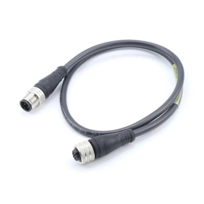 Brad from Molex Sensor Actuator Cable Male 4-Way Straight to Female 4-Way Straight, 3m, Polyvinyl Chloride, IP67 1200070475