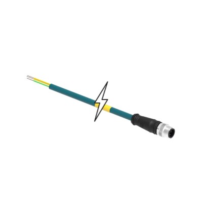Brad from Molex Sensor Connectivity Cable, 4-Pole Male M12 to Male, Thermoplastic Polyurethane Jacket, 20m, IP67 1201088545