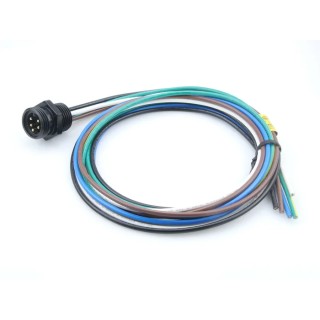 Brad from Molex Sensor Actuator Cable, Male 5 Way 1/2 In Circular Straight to 5 Way Unterminated, Polyurethane 1300138078