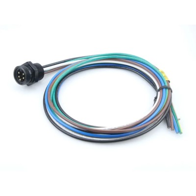 Brad from Molex Sensor Actuator Cable, Male 5 Way 1/2 In Circular Straight to 5 Way Unterminated, Polyurethane 1300138078