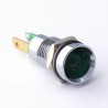 CML Innovative Technologies LED Recessed Panel Indicator, Green, 8mm Tab, IP67, 19050051