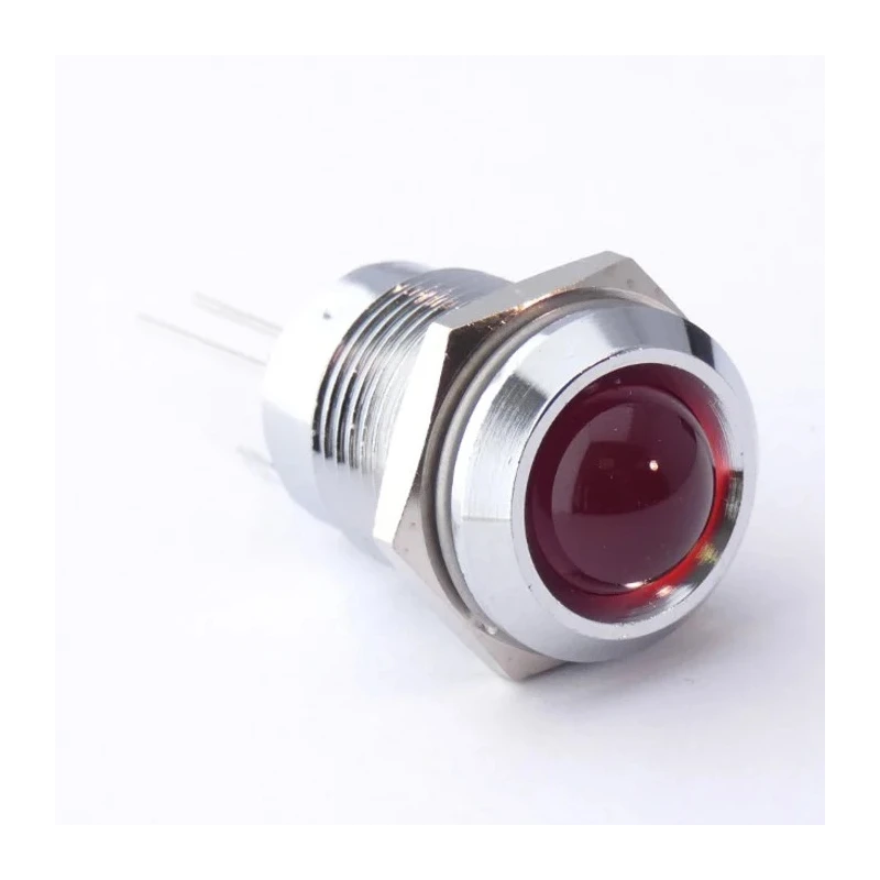 CML Innovative Technologies LED Standard Panel Mount Indicator, Red, Wire Terminal, 14 mm, 19210003