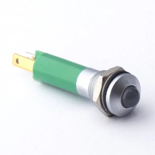 CML Innovative Technologies LED Prominent Panel Indicator Green, 24V AC/DC, 8 mm, IP67, Tab, 190A2351