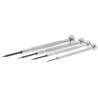 CK Slotted Precision Screwdriver Set 4-Piece Nickel-Plated Brass, Black Hardened Blades T4852P