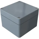 Rose Polyester Standard Series Enclosure, Fibreglass Reinforced Thermoset Polyester, Grey Lid, IP66, IK09, 122x120x90mm 