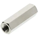 Essentra Standoff M3 Brass Hex Female/Female 18mm Body, Nickel Plated 301318040050