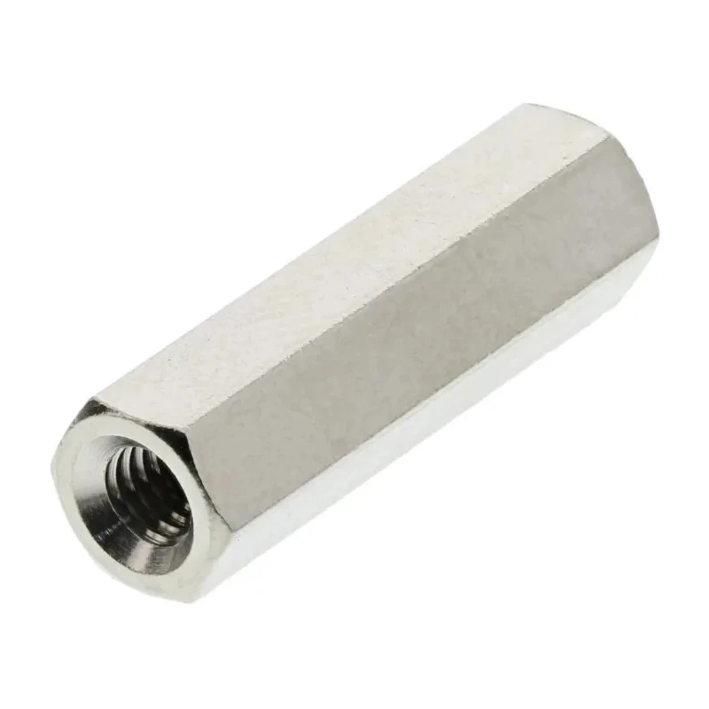 Essentra Standoff M3 Brass Hex Female/Female 18mm Body, Nickel Plated 301318040050