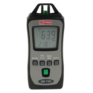 RS PRO Digital Hygrometer, IM-730, -20 to 50°C, ±1°C Temperature Accuracy, ±5% RH, 99%RH Max, 2 x AAA Battery, 106-5306