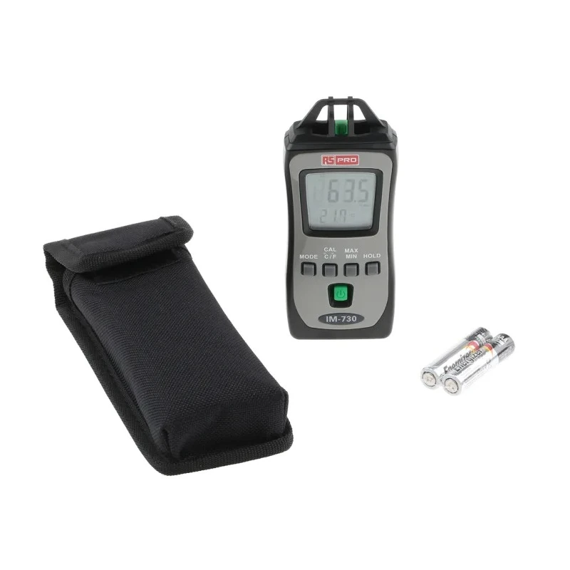 RS PRO Digital Hygrometer, IM-730, -20 to 50°C, ±1°C Temperature Accuracy, ±5% RH, 99%RH Max, 2 x AAA Battery, 106-5306