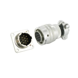 Amphenol Socapex PT06E Straight 12-Way Cable Male Circular Connector, Shell Size 14, IP68, 600V, 7.5A 