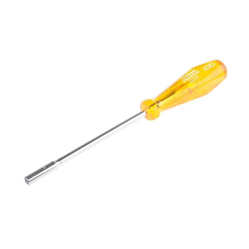 CK Hexagon Nut Driver, 5 mm Tip, 215 mm Blade, 310 mm Overall Length, Alloy Steel Blade, Acetate Handle T4334M 05