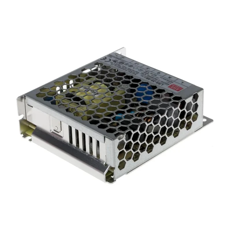 MEAN WELL Switching Power Supply 48V DC 38W Single Output, Chassis Mount, LRS-35-48