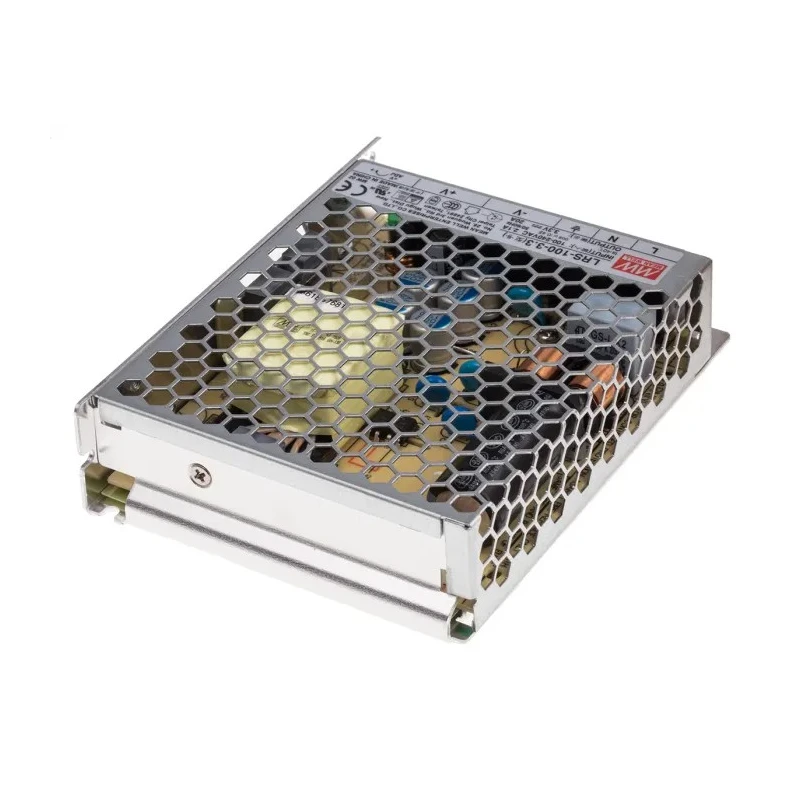 MEAN WELL LRS-100-3.3 Switching Power Supply 3.3V DC, 66W, 20A, Chassis Mount