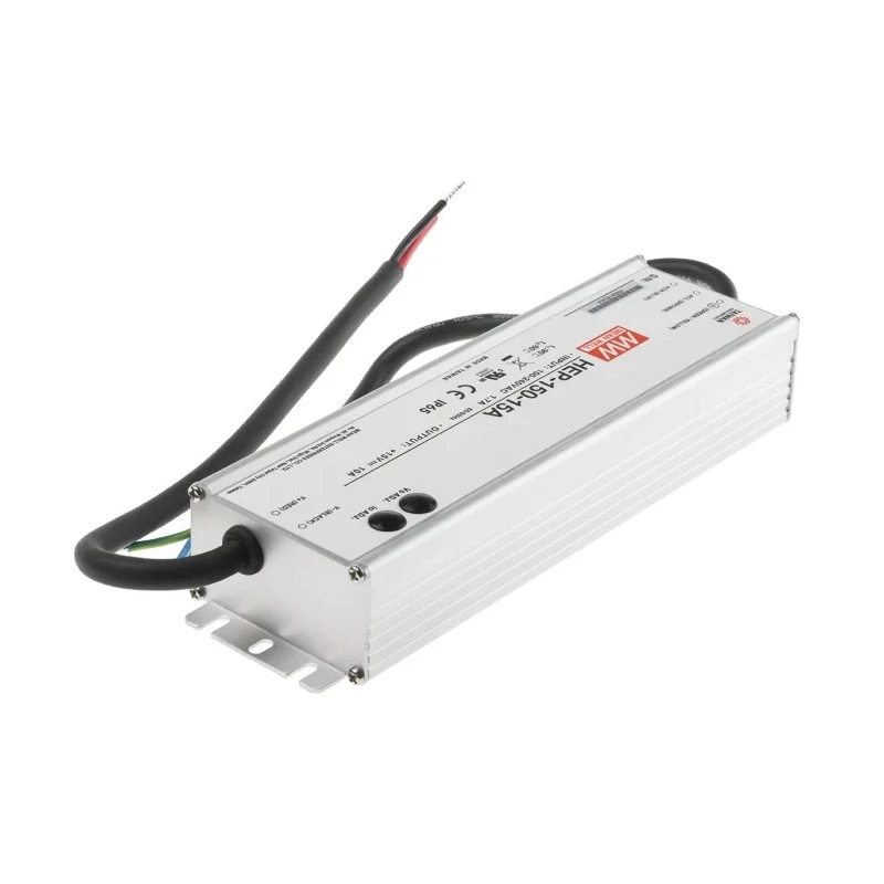 MEAN WELL HEP-150-15A Industrial Switching Power Supply, 15V DC, 150W, IP65, Aluminium, Chassis Mount